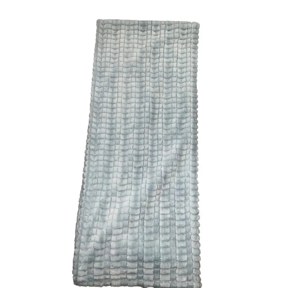 BNF Textile Blue Qisiso Finch Table Runner Size 14 x 72